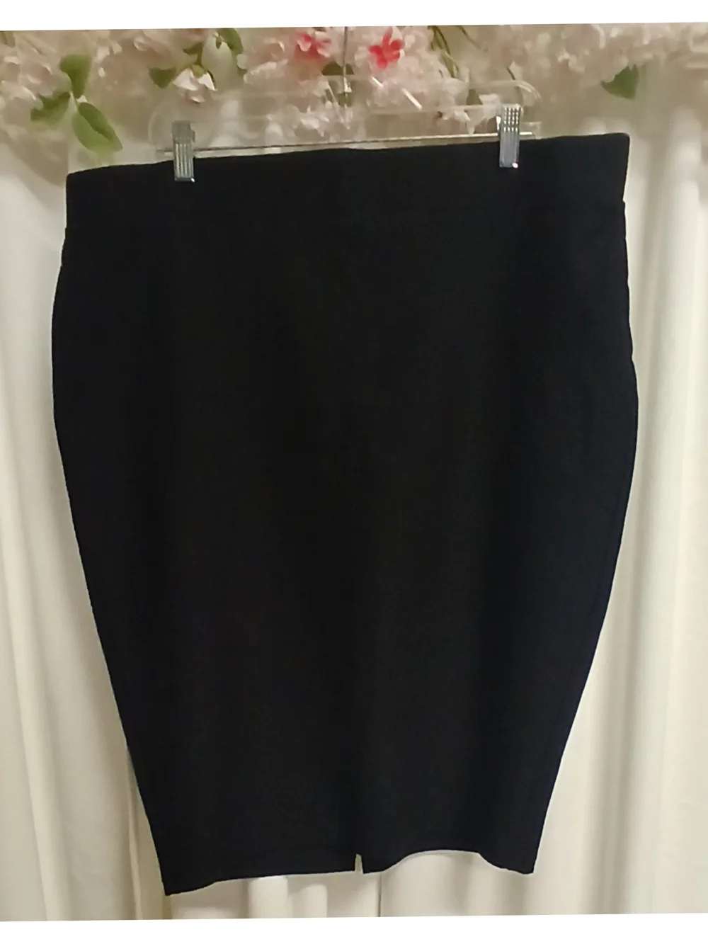 torrid Black Stretch Ponte Pencil Skirt Size 2